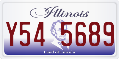 IL license plate Y545689