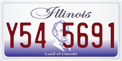 IL license plate Y545691