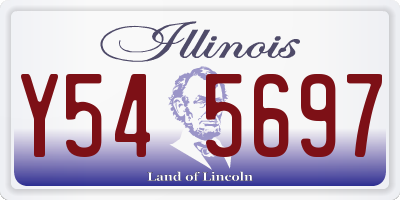 IL license plate Y545697