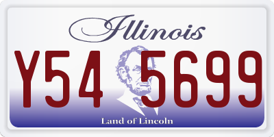 IL license plate Y545699