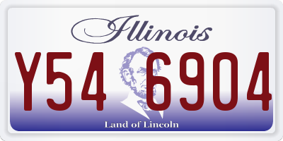 IL license plate Y546904