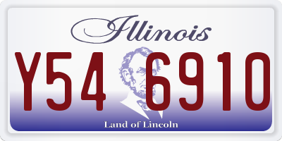 IL license plate Y546910