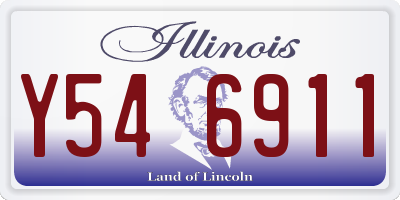 IL license plate Y546911