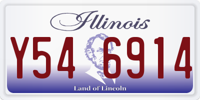 IL license plate Y546914