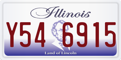 IL license plate Y546915