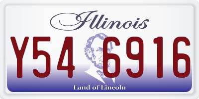 IL license plate Y546916