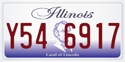 IL license plate Y546917
