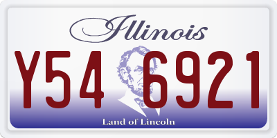 IL license plate Y546921