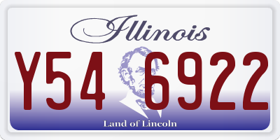 IL license plate Y546922