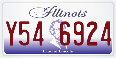 IL license plate Y546924