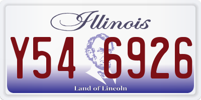 IL license plate Y546926