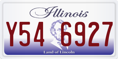 IL license plate Y546927