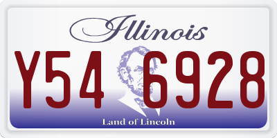 IL license plate Y546928