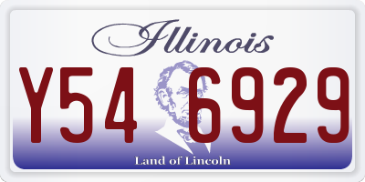 IL license plate Y546929