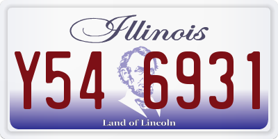 IL license plate Y546931