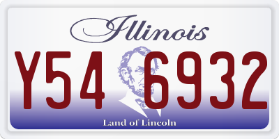 IL license plate Y546932