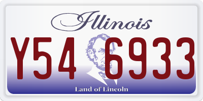 IL license plate Y546933