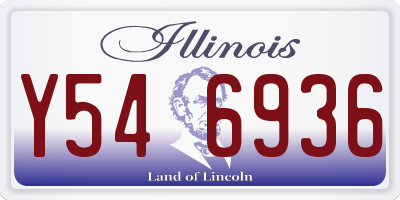 IL license plate Y546936