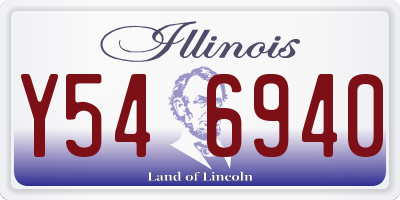 IL license plate Y546940