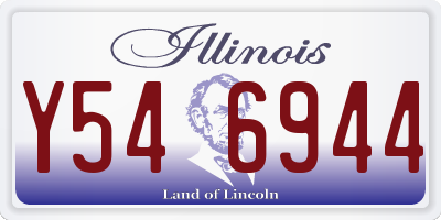 IL license plate Y546944