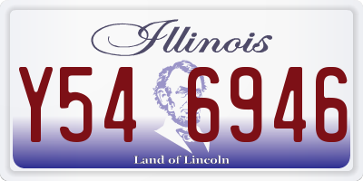 IL license plate Y546946