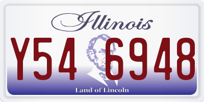 IL license plate Y546948
