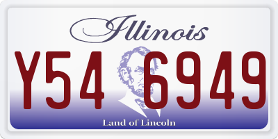 IL license plate Y546949