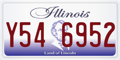 IL license plate Y546952