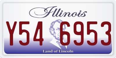 IL license plate Y546953