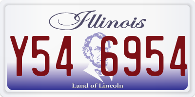 IL license plate Y546954