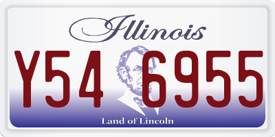 IL license plate Y546955