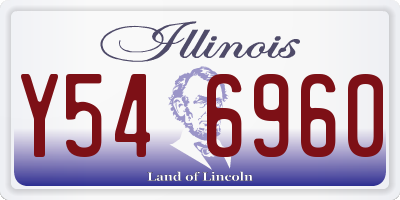 IL license plate Y546960