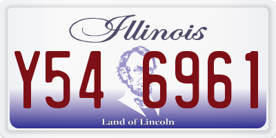 IL license plate Y546961