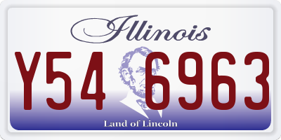 IL license plate Y546963