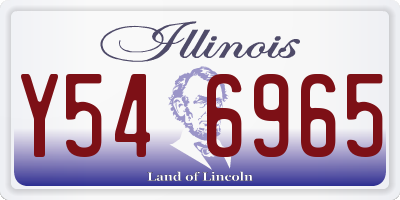 IL license plate Y546965