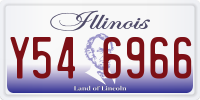 IL license plate Y546966