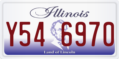 IL license plate Y546970