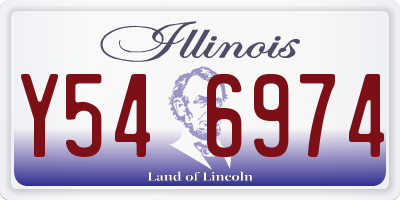 IL license plate Y546974