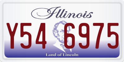 IL license plate Y546975