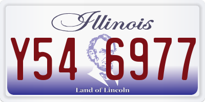 IL license plate Y546977