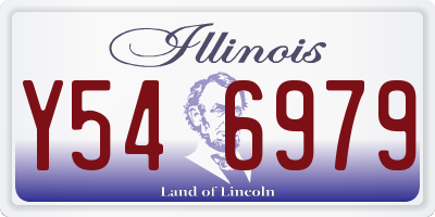 IL license plate Y546979