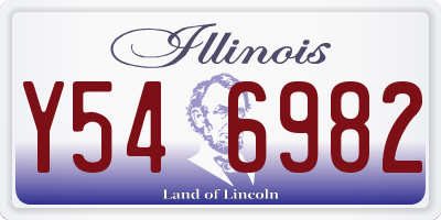 IL license plate Y546982