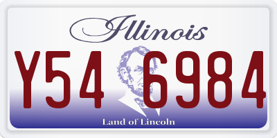 IL license plate Y546984