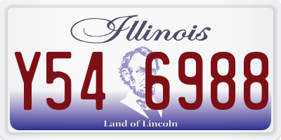 IL license plate Y546988