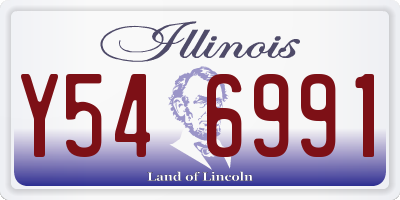 IL license plate Y546991