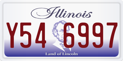 IL license plate Y546997