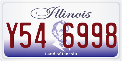 IL license plate Y546998