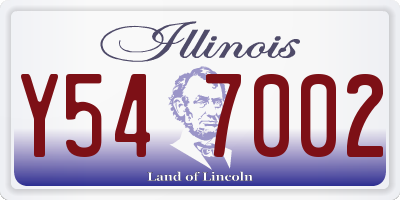 IL license plate Y547002