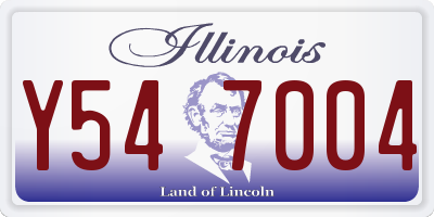 IL license plate Y547004