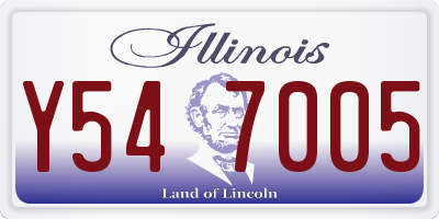IL license plate Y547005